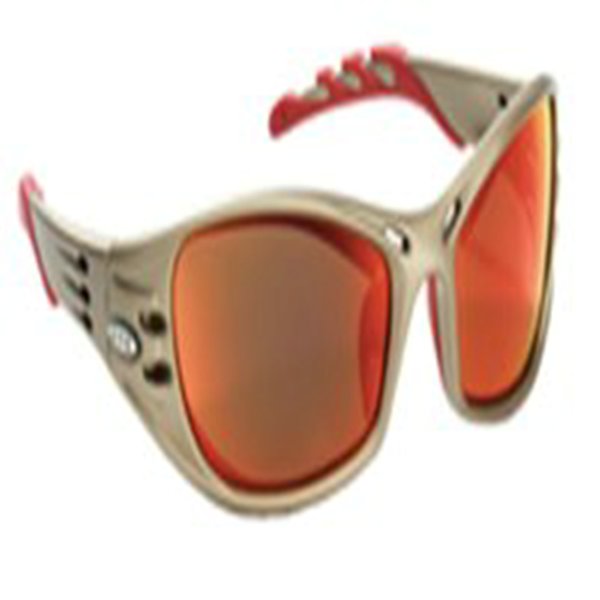 GLASSES,FUEL,RED MIRROR METALLIC SAND FRAME - Mirror Lens